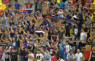 Peluza "tricoloră" » Steliștii iau cu asalt Brașovul la meciul cu Sepsi! Ce planuri au fanii roș-albaștrilor