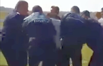 VIDEO Scene șocante în România! Un suporter a scos sabia în timpul meciului