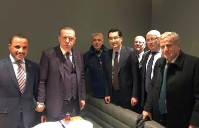 FOTO Răzvan Burleanu, invitat de onoare la Beșiktaș - FC Porto! A văzut meciul de lângă Erdogan și Van Praag