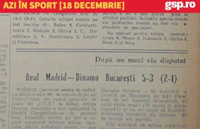 VIDEO Azi în Sport: Primul nostru meci pe Santiago Bernabeu