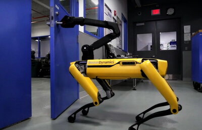 VIDEO Inovaţie uimitoare! A fost inventat câinele-robot care deschide uşi