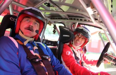 Imagine inedită cu Ionuț Popa! Antrenorul a devenit copilotul lui Mihai Leu în Raliul Aradului 