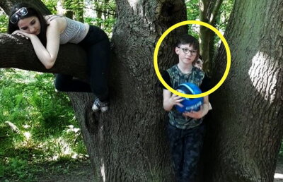 FOTO Şi-a fotografiat copiii, iar când s-a uitat la poză a văzut o fantomă