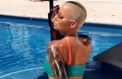 FOTO Amber Rose, într-o ipostază cu care a înnebunit bărbații. Instagramul a "luat foc"