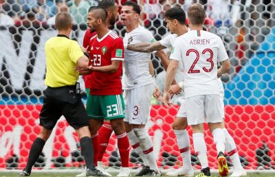 VIDEO Scandal imens după Portugalia - Maroc: "Arbitrajul a fost părtinitor" » Ce reclamă marocanii