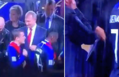 VIDEO Filmare controversată: gestul femeii care a stat în spatele lui Putin la premiere