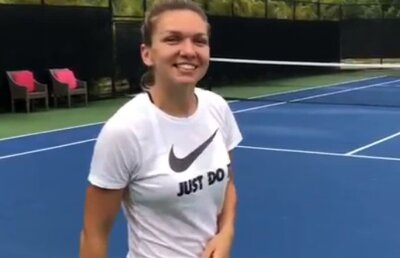 SIMONA HALEP. VIDEO Așa se motivează Simona Halep: "Când vorbim despre asta, fac orice" » Cum s-a antrenat liderul WTA alături de Cahill