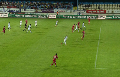 Eroare de arbitraj la Mediaș » Dinamo a marcat cu Gaz Metan din ofsaid 