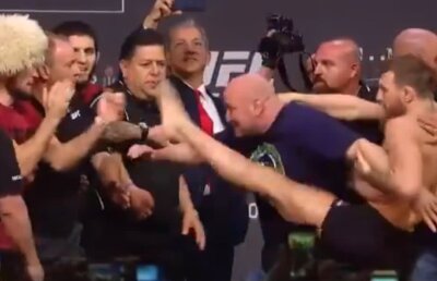 VIDEO Conor McGregor s-a dat din nou în spectacol! A sărit să-și bată adversarul la cântarul oficial