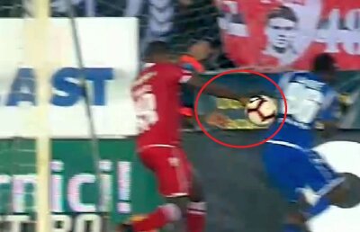 FC VOLUNTARI - DINAMO // Greșeală mare de arbitraj în prima repriză: gazdele ar fi trebuit să primească penalty în minutul 27 + Reacția lui MM Stoica