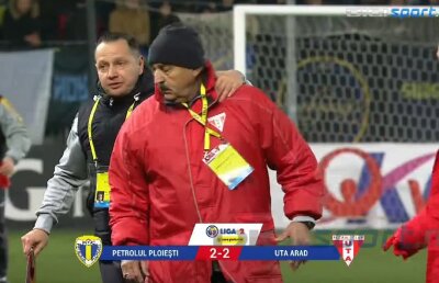 PETROLUL - UTA 2-2 // FOTO Imagini incredibile la Ploiești! Ionuț Popa a intrat pe teren să agreseze un jucător: "Îl strângeam de gât, îl omoram. Intram la închisoare!"