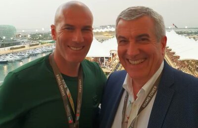 FOTO Călin Popescu Tăriceanu s-a fotografiat alături de Zidane la supervenimentul sportiv la care a participat în week-end