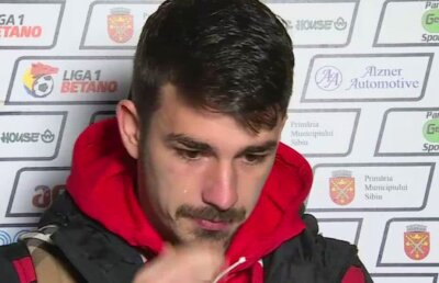 Hanca, în lacrimi după meciul cu Hermannstadt: "Poate e ultimul ei meci, trebuia să dau mai mult"