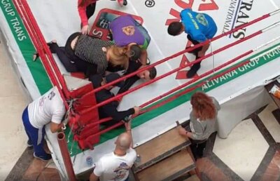 MIRCEA BADEA FĂCUT KO // EXCLUSIV Organizatorul galei în care Mircea Badea a fost bătut de Teodor Emi a răspuns întrebărilor GSP: „Lupta a fost una oficială”