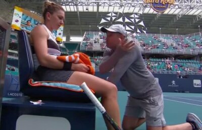 SIMONA HALEP - POLONA HERCOG 5-7, 7-6 (1), 6-2 // FOTO Ce indicații a primit Simona în setul 1 de la noul antrenor Daniel Dobre: „Luptă-te, joci ok!”