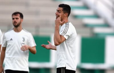 Cristiano Ronaldo s-a antrenat cot la cot cu colegii lui » Șanse foarte mari ca atacantul să fie titular în meciul cu Ajax