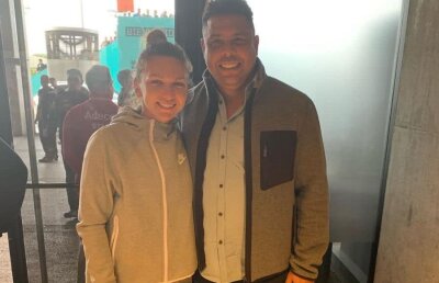 FOTO Imagine memorabilă! Simona Halep și brazilianul Ronaldo s-au întâlnit la Madrid