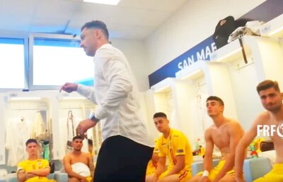 ROMÂNIA U21 - CROAȚIA U21 4-1 // VIDEO Mirel Rădoi, discurs fantastic în vestiar: „Trebuie să continuăm povestea! Mergem până la sfârșit!”