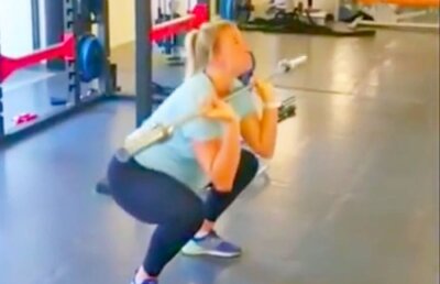 VIDEO Ce exerciții fizice face Isabelle Gullden, deși e gravidă în luna a 8-a!