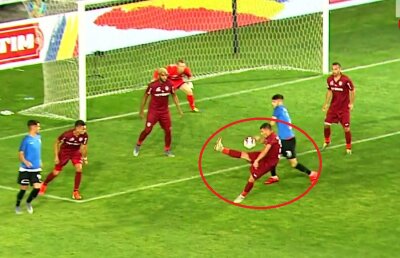 CFR CLUJ - VIITORUL 0-1 // VIDEO+FOTO Faza care putea decide Supercupa! Sebastian Colțescu a lăsat jocul să continue după un henț în careu