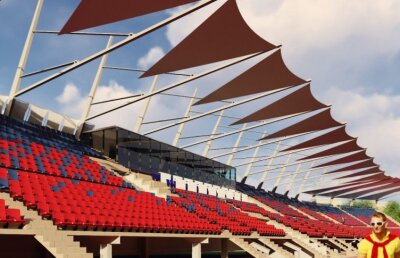 CHINDIA TÂRGOVIȘTE // FOTO Au început lucrările la stadionul din Târgovişte » Investiţie de 5 milioane de euro! Cum va arăta arena
