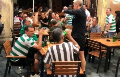CFR CLUJ - CELTIC // VIDEO Suporterii scoțieni au ocupat centrul istoric al Clujului