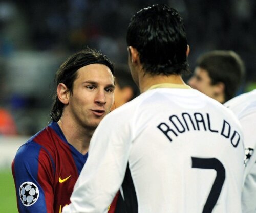 Lionel Messi şi Cristiano Ronaldo, înainte de a se duela în Primera