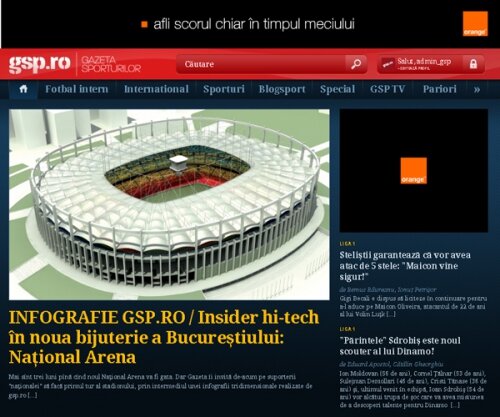 Infografia stadionului national este o alta surpriza oferita cititorilor GSP