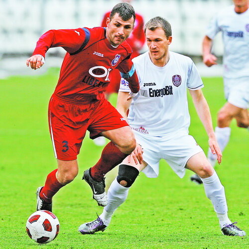 20 de minute a jucat Pantelis în amicalul CFR - FC Bihor (5-0), cînd a marcat un gol şi a reuşit un assist    Foto: Lorand Vakarcs