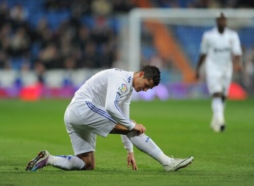 Cristiano Ronaldo a reuşit un hattrick, dar a părăsit terenul accidentat Foto: Getty Images