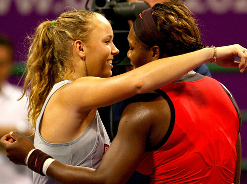 TennisCaroline şi Serena, împreună la ultimul meci Foto: GettyImages