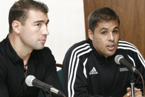 Lucian Bute şi Stephane Larouche