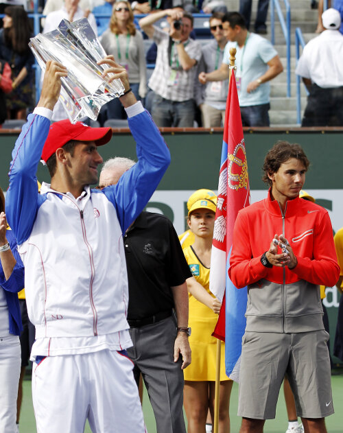 Novak Djokovici s-a impus pentru a doua oară la Indian Wells. Foto: reuters