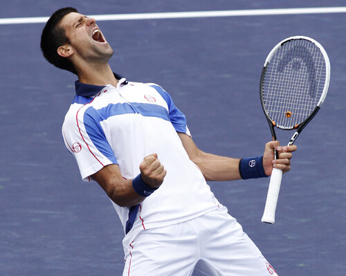 Aşa îşi sărbătoreşte Novak Djokovici victoriile în ultima vreme Foto: Reuters