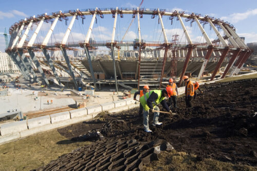 Stadionul din Kiev foto:reuters