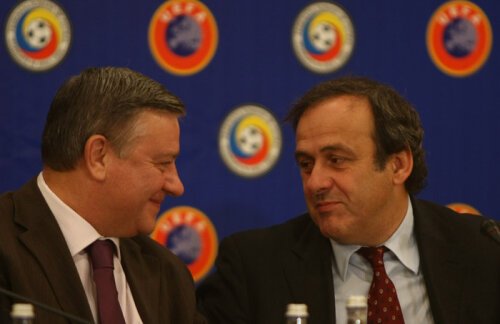 Sandu a fost felicitat de Platini pentru noul mandat UEFA