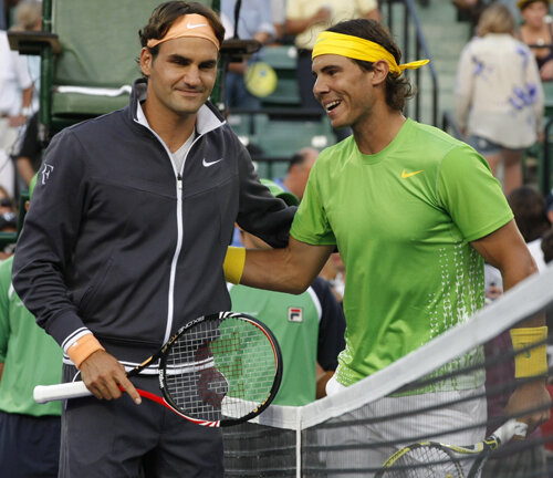 Federer şi Nadal, înaintea meciului de vineri seară Foto: Reuters