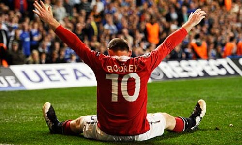Rooney s-a bucurat dupa gol si altfel decit injurind (foto: Reuters)