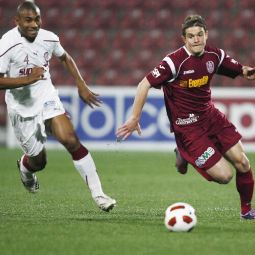 Buş a fost cel mai incisiv atacant al CFR-ului în meciul cu Rapid Foto: Lorand Vakarcs