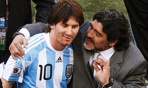 Maradona îl sfătuieşte pe mai tînărul său compatriot