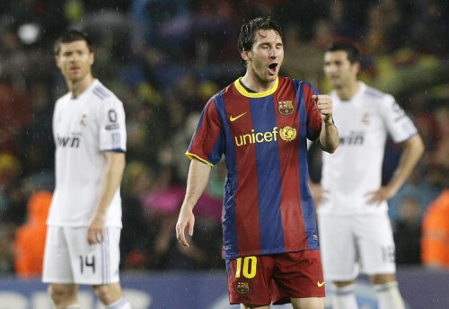 Messi a fost iarăşi unul din cei mai buni jucători ai Barcei împotriva Realului
