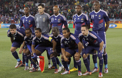 În 2010 erau 8 jucători de culoare în prima echipă a Franţei!î
Foto: Reuters