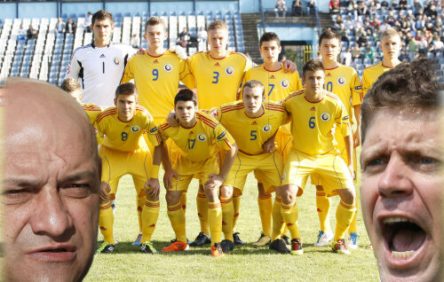 Balint şi Selymes îi învaţă pe tricolorii mici cum se joacă un meci de calificare