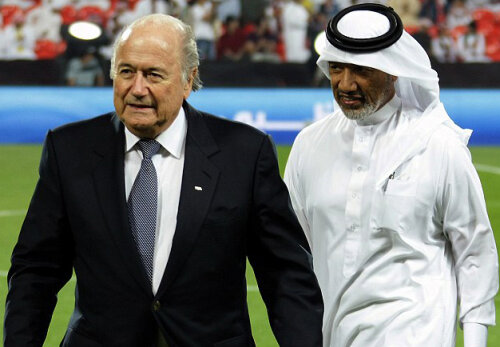 Sepp Blatter şi Mohammed Bin Hammam