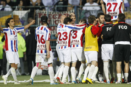 Gălăţenii exultă după victoria cu Timişoara