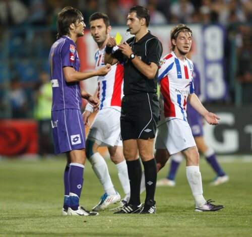 Robert Dumitru a arbitrat Oţelul - Poli Timişoara (2-1)
