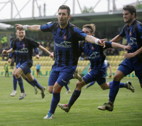 Paraschiv a dat golul decisiv de la Chiajna, în victoria Oţelului cu 2-1 cu Victoria Brăneşti