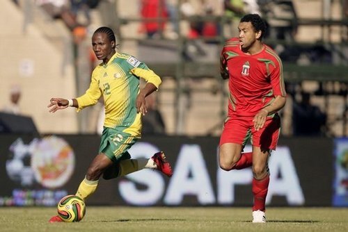 Meci de fotbal din modestul campionat al Guineei