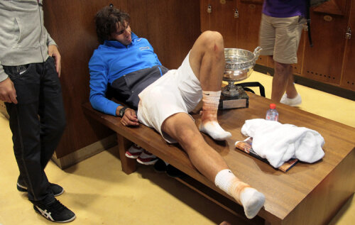 Rafael Nadal într-o imagine memorabilă