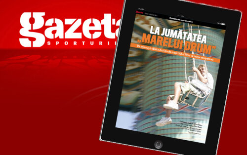 Pagina de iPad a Gazetei Sportrurilor